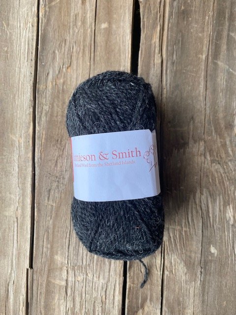 Jamieson & Smith - 2 ply Jumper Weight Shetland #081 Charcoal